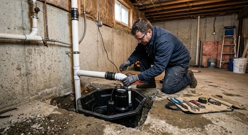 Basement Sump Pump Service in West Des Moines, IA