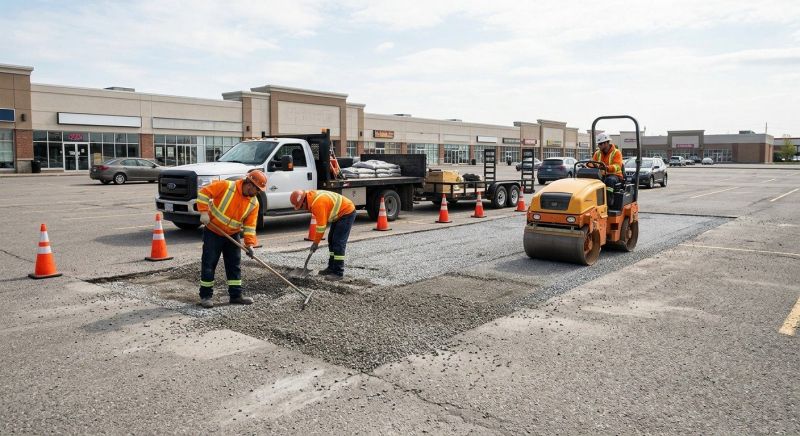 Parking Lot Gravel Repair in Canton, GA