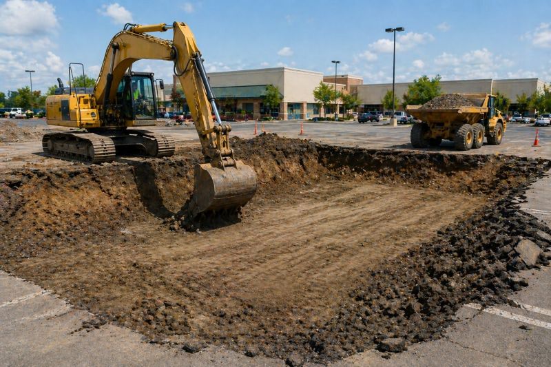 Parking Lot Leveling in Cypress, TX